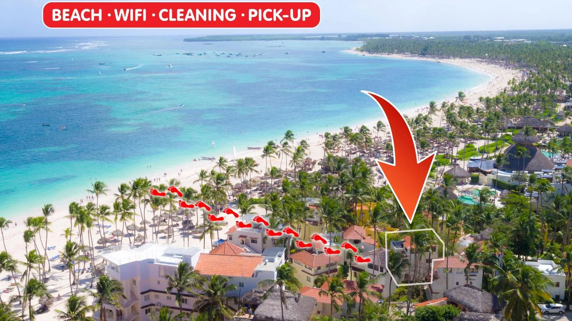 Caribbean Villas And Suites - Playa Los Corales - Wifi, Beach Club Lägenhetshotell
