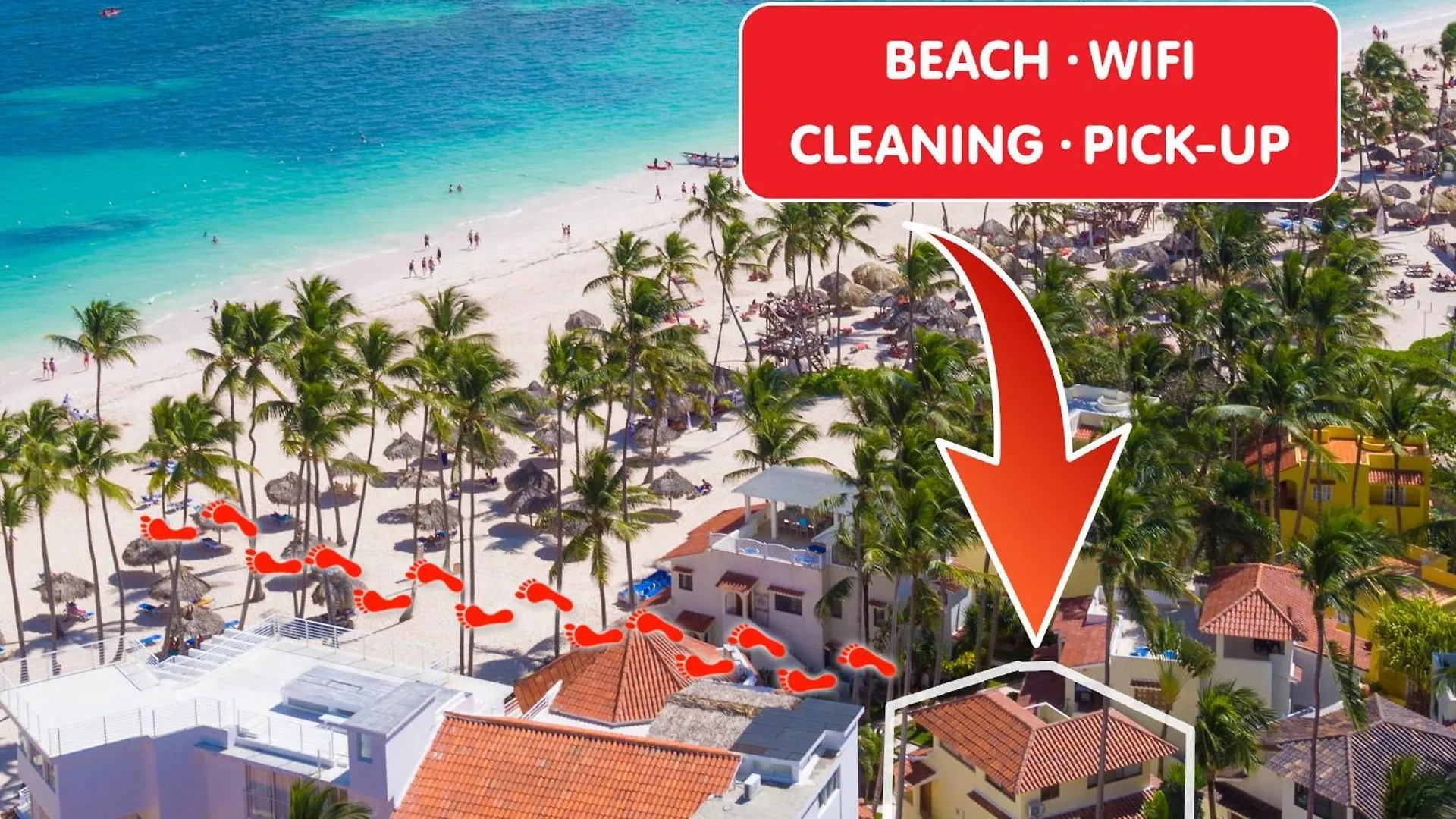 Caribbean Villas And Suites - Playa Los Corales - Wifi, Beach Club Punta Cana