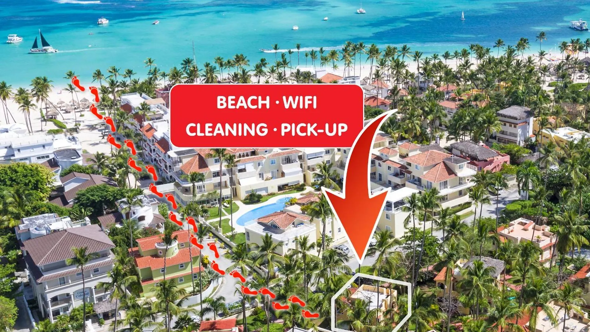 Caribbean Villas And Suites - Playa Los Corales - Wifi, Beach Club Dominikanska republiken