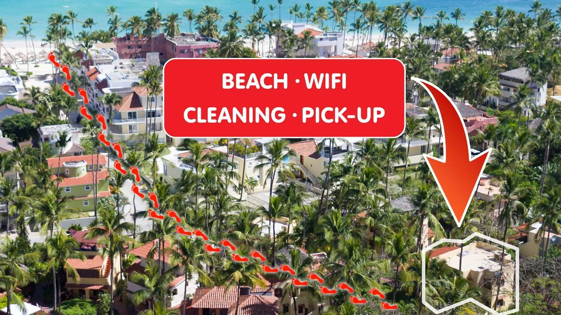 Caribbean Villas And Suites - Playa Los Corales - Wifi, Beach Club Lägenhetshotell Punta Cana